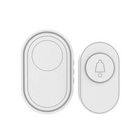 Sonnette sans fil LDA RF433, étanche, alimentée par batterie, sonnette de porte 110-240V, sonnette de porte à brancher