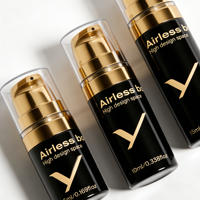 Flacon pompe sans air rechargeable jetable pour cosmétiques et soins de la peau, 5ml 10ml 15ml, crème pour le soin de la peau