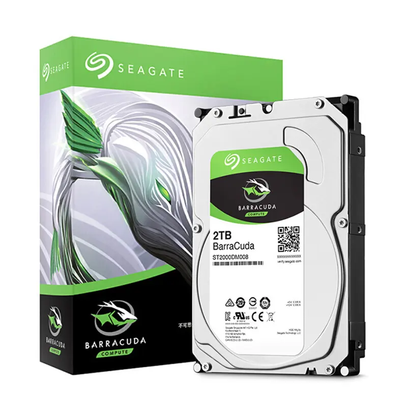 Original ฮาร์ดดิสก์จัดเก็บข้อมูลภายใน,3.5 ''2TB 256MB 7200RPM ดาต้าเซ็นเตอร์ HDD พอร์ต SATA สำหรับเดสก์ท็อป