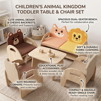 Ensemble table et chaise éducatif en bois Montessori pour la maternelle, la garderie, la salle de classe, les enfants et les tout-petits