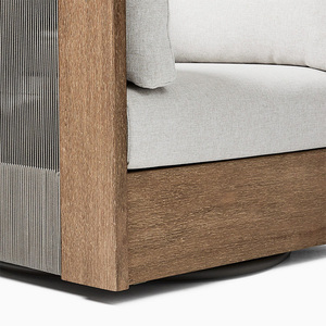 New Design Luxury Teak Furniture Outdoor Furniture Rope Woven Leisure Garden Sofa Fashion Best Swivel <strong>Chair</strong> - Product Image 4