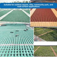 Ladrillos de Pavimentación de Espiga para Césped, Adoquines de Hormigón Prefabricado, Adoquines Verdes para Césped, Baldosas Permeables Ecológicas para Estacionamientos