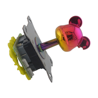 Vente Flash JYUEE Joystick d'Arcade Multicolore Brillant à 2/4/8 Directions avec Micro-interrupteur Modèle IP 45MM PC Plastique + Métal