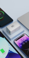 Adaptor Daya Pengisian Cepat Piva SUN Usb Type-C PD3.0 65W GaN 3 Port untuk Ponsel, Tablet, Laptop