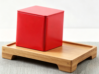 Boîte en métal carrée personnalisée avec couvercle, boîte de rangement hermétique en métal pour thé, café, bonbons, aliments, cuisine et emballage cadeau
