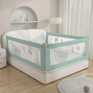 Moderna Barriera di Protezione in Metallo per Lettino e Box per Bambini - Uso in Camera da Letto/Soggiorno - Product Image 1