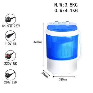 <span class=keywords><strong>Lavadora</strong></span> Eléctrica Multifuncional Mini de Fábrica Transfronteriza 6-<span class=keywords><strong>7kg</strong></span>, Totalmente Automática, con Función de Lavado y Centrifugado, Doble Uso, Todo en Uno, para Calzado - Product Image 2