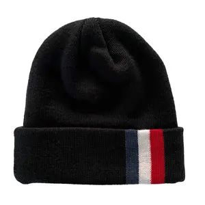 Berretto invernale lavorato a maglia in acrilico di alta qualità berretto bianco a coste Unisex