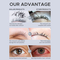Crème Adhésive pour Cils DIY, Dissolvant de Colle pour Extensions de Cils, Écologique, Parfumé aux Fruits, Dissolvant de Colle Végétale pour Cils