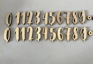 Unfinished <strong>Wooden</strong> Alphabet <strong>Letters</strong> And Numbers Blank <strong>Letters</strong> For Arts Crafts DIY Project - Product Image 4