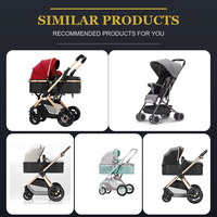 Poussette Urbaine pour Appartement, Pliage Plat, Coussin Kaki, Idéale pour Courte Distance, avec Porte-Porte-Bébé