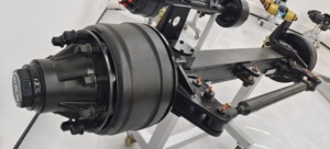 Capacidad 9Ton 10Ton 11Ton Haz de eje redondo 127mm Eje de dirección del remolque Eje de dirección hidráulica - Product Image 4