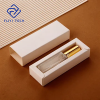 FUYI Nouveau Design Luxe Flacon de Parfum Vide en Verre Rechargeable 10ml Carré Personnalisable avec Logo Sérigraphié Pompe Vaporisateur Transparent