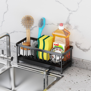 Factory Direct Water <strong>Kitchen</strong> 1 Tier Acrylic Under Bathroom Sink Caddy <strong>Draw</strong> Steel <strong>Organiser</strong> Over Sink - Product Image 2