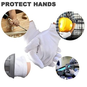 100% coton logo personnalisé gants en coton bijoux gants pour bijoux montre caméra nettoyage - Product Image 5