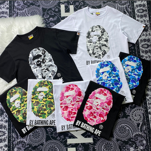 เสื้อยืดคอกลมแขนสั้นผู้ชายลายพิมพ์ตัวอักษรด้านหน้า สไตล์อเมริกันสตรีทแฟชั่น แบรนด์ดังข้ามพรมแดน ผ้าฝ้ายแท้ ระบายอากาศได้ดี - Product Image 2