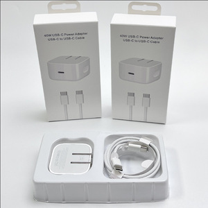 40W PD <b>USB</b> <b>C</b> Fast Charger Kit 1M Braided Type-<b>C</b> Cable US EU UK Plug Handy Fast Charging <b>Adapter</b> for Phone Tablet Laptop - Product Image 3