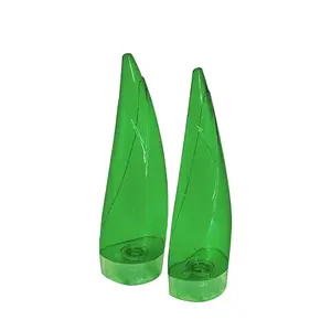 De gama alta 250Ml 400Ml Plástico Aloe Vera Verde Vacío Recargable Petg Champú Botella para la venta