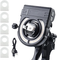 Pistolet de pulvérisation en plastique ROKO GL04, lampe de peinture aérographe, taille réglable, éclairage alimenté par batterie, projecteur