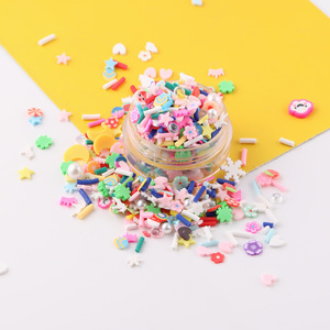 Tuiles en argile polymère mélangée, petites fleurs, lames de paillettes lune, accessoires pour nail art DIY, coques de téléphone, accessoires sable mouvant, résine plastique faite à la main - Product Image 3