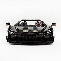 Guli 10625 McLaren 720 Supercar, modèle de blocs de construction, voitures électriques en plastique, plus de 800 pièces, alimenté par batterie, pour garçons de 8 à 13 ans, statique et dynamique
