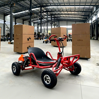 Go-Kart Todoterreno de Gasolina de Dos Tiempos, Cuatro Ruedas, para Entretenimiento, Transfronterizo, Superventas, con Capacidad de Carga de 150 kg