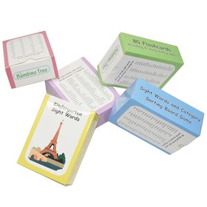 Cartes flash sonores personnalisées pour l'apprentissage des phonèmes, jouets éducatifs imprimés de haute qualité, cartes d'apprentissage de l'alphabétisation pour enfants - Product Image 1