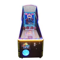 Machine de jeu d'arcade de basket-ball à monnayeur pour tir en salle, modèle Crazy Dunkers, pour jeux de rue, en métal et plastique, avec éclairage LED