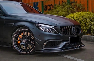 W205 C63 in fibra di carbonio PSM labbro del paraurti anteriore per Mercedes Benz classe C W205 coupé in fibra di carbonio splitter bodykit di buon montaggio - Product Image 4