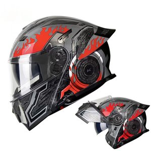 DOT Approved Full-Face Racing Motorcycle <strong>Helmet</strong> Anti-Fog Lens Unisex Modular Flip up Motorcycle <strong>Helmets</strong> Casco Abatible Para Moto - Product Image 3