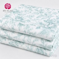 Nappe ronde HuaLai en tissu blanc et vert sauge à imprimé floral vintage pour mariage, restaurant, fête, banquet, résistante aux plis