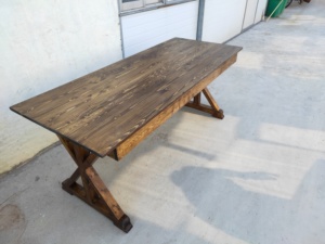 Étagères <span class=keywords><strong>pliantes</strong></span> en vinyle de ferme, de couleur Antique pour arrière-cour, réception de mariage à manger - Product Image 4