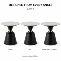 Table basse moderne en dalle de roche ronde, avec piétement en fer noir superposé, durable et écologique, pour salon, fabrication directe usine OEM/ODM