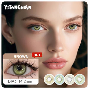 YITONGNIAN <span class=keywords><strong>Lentilles</strong></span> <span class=keywords><strong>de</strong></span> <span class=keywords><strong>contact</strong></span> souples Ocean Brown 14,2 mm, <span class=keywords><strong>lentilles</strong></span> <span class=keywords><strong>de</strong></span> <span class=keywords><strong>contact</strong></span> colorées Fresh Color, <span class=keywords><strong>lentilles</strong></span> grises pour femmes, <span class=keywords><strong>lentilles</strong></span> bleues, Lentes <span class=keywords><strong>De</strong></span> Contacto - Product Image 2