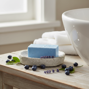 Monight 150g Solid Blueberry Blended Cleansing Bar Good Quality <b>Soap</b> - Product Image 3