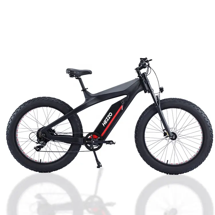 2022 HEZZO ücretsiz kargo UK ADB AB 26 inç 48V karbon fiber yağ lastik elektrikli bisiklet 1000W 2000w 17.5ah uzun menzilli mope emtb ebike