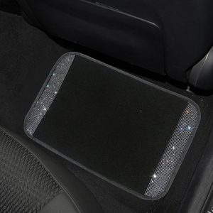 4 unids/set de alfombra para suelo interior de coche para niñas, alfombrillas ostentosas para coche con almohadilla antideslizante de PVC para talón para vehículo Universal - Product Image 6