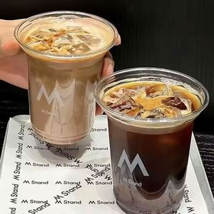 Gobelet personnalisé avec logo imprimé pour café froid et smoothies, 98 mm, 8 oz, 10 oz, 12 oz, 16 oz, 20 oz, 24 oz, prix de gros fournisseur - Product Image 4