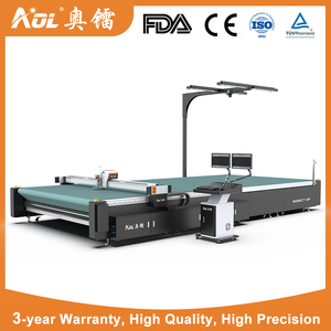 Cortadora Digital CNC Automática de Cama Plana AOL, Máquina de Corte de Cuero con Cuchilla Oscilante para Fabricación de Empeines de <span class=keywords><strong>Zapatos</strong></span>, Precio - Product Image 6