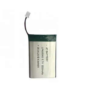 Bateria recarregável do polímero de Li 405060 3.7V 1200mAh Lipo 4.25V Max Ups Dhl 24G 500-800 Vezes Jst, Molex Etc 4*50*60Mm 1C