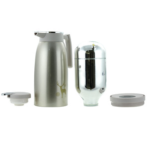 Niceone <span class=keywords><strong>2</strong></span> Litro Asiatico Pompa di Aria Eco Flask Acciaio Inox <span class=keywords><strong>Thermos</strong></span> di Caffè di Vetro Foderato - Product Image 4