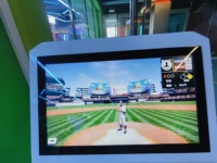 Simulateur de baseball interactif en métal pour intérieur, machine à monnayeur, équipement de jeu d'entraînement au frappeur virtuel pour centre sportif