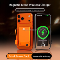 Nuevo Estilo de Banco de Energía Rápido de 5000 mAh PD 22.5w con Cable, Banco de Energía Magnético Inalámbrico de 10000 mAh 15w, Compatible con iPhone 16 15