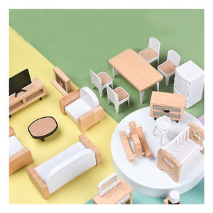 ตุ๊กตาไม้เฟอร์นิเจอร์ขนาดเล็กอุปกรณ์ของเล่นแกล้งเล่นชุดสําหรับเด็กเด็ก - Product Image 1