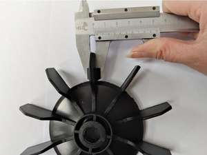 UM 고품질 컴프레서 부품 팬 블레이드 플라스틱 조립 팬 블레이드 에어 컴프레서용 - Product Image 5
