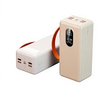 Batterie externe de haute qualité et durable, charge rapide 22,5 W avec lampe torche LED, poignée de transport, chargeur portable USB-C 50000 mAh