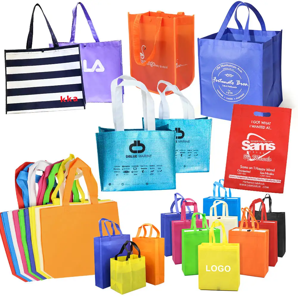Eco Friendly Recyclable Nonwoven Spunbond Cloth Bag Non Woven Tote Bag Different Styles Reusable Shopping Bag