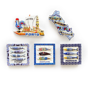 Venta al por mayor de <span class=keywords><strong>imanes</strong></span> de <span class=keywords><strong>nevera</strong></span> magnéticos decorativos para el hogar, artesanías conmemorativas turísticas estereoscópicas en 3D de Portugal - Product Image 5