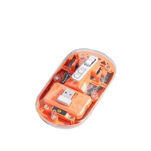 Custom New Transparent <b>Wireless</b> <b>Mouse</b>, <b>Rechargeable</b> Tri-mode <b>Mouse</b>, Portable Office Gift <b>Mice</b> Ready Stock - Product Image 1