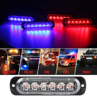 Luz LED estroboscópica de emergencia para coche, lámpara de diodo de 12V para remolque, camión, 24 LED, inalámbrica